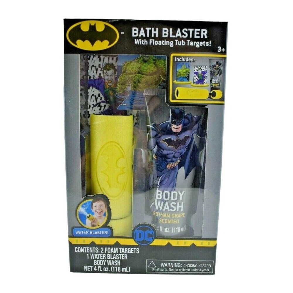 Batman Bath Blaster with Floating Targets Body Wash Set New in Package